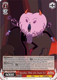 Marceline: Filled with Chaotic Evil - Adventure Time - Weiss Schwarz card