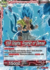 Gogeta // SSB Gogeta, Prophet of Demise - Vermilion Bloodline - Dragon Ball Super: Masters card