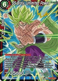 SS Broly, Unlimited Power - Vermilion Bloodline - Dragon Ball Super: Masters card