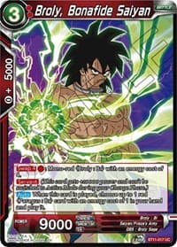 Broly, Bonafide Saiyan - Vermilion Bloodline - Dragon Ball Super: Masters card