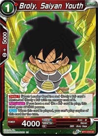 Broly, Saiyan Youth - Vermilion Bloodline - Dragon Ball Super: Masters card