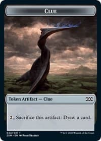 Clue // Myr (024) Double-sided Token - Double Masters - Magic: The Gathering card