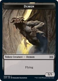 Demon // Elemental Double-Sided Token - Double Masters - Magic: The Gathering card