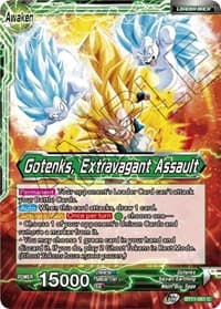 Gotenks // Gotenks, Extravagant Assault - Vermilion Bloodline - Dragon Ball Super: Masters card