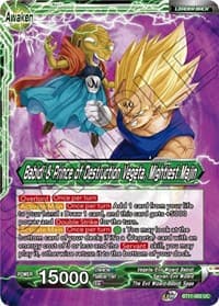 Vegeta & Babidi // Babidi & Prince of Destruction Vegeta, Mightiest Majin - Vermilion Bloodline - Dragon Ball Super: Masters card
