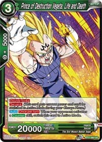 Prince of Destruction Vegeta, Life and Death - Vermilion Bloodline - Dragon Ball Super: Masters card