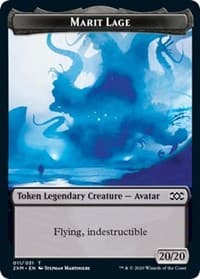 Marit Lage // Saproling Double-Sided Token - Double Masters - Magic: The Gathering card
