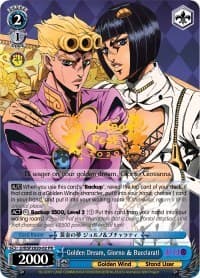Golden Dream, Giorno & Bucciarati - Bushiroad Event Cards - Weiss Schwarz card