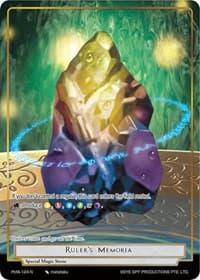 Ruler's Memoria (Full Art) - Alice Origin IV: Prologue of Attoractia - Force of Will card