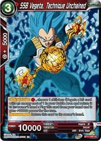 SSB Vegeta, Technique Unchained - Vermilion Bloodline - Dragon Ball Super: Masters card