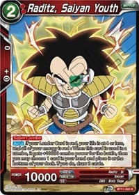 Raditz, Saiyan Youth - Vermilion Bloodline - Dragon Ball Super: Masters card