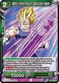 Mighty Strike Prince of Destruction Vegeta - Vermilion Bloodline - Dragon Ball Super: Masters card