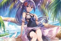 Bushiroad Rubber Mat Collection Vol.700: Princess Connect! Re:Dive - Mifuyu Swimsuit Ver. - Bushiroad Playmats - Playmats card