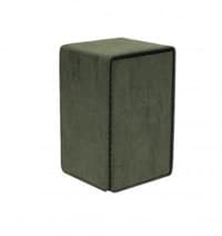 Suede Collection Alcove Tower Deck Box - Emerald - Ultra Pro Deck Boxes - Deck Boxes card