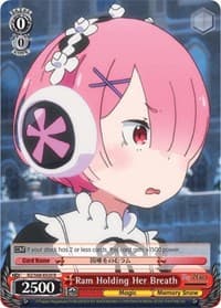 Ram Holding Her Breath - Re:ZERO Memory Snow - Weiss Schwarz card