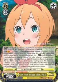 Girl from Village Irlam, Petra - Re:ZERO Memory Snow - Weiss Schwarz card