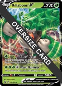 Rillaboom V - SWSH014 - Jumbo Cards - Pokemon card