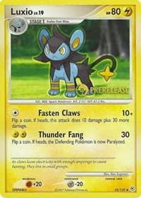 Luxio - 52/130 (Prerelease) - Nintendo Promos - Pokemon card