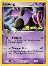 Grumpig - 29/106 (Prerelease) - Nintendo Promos - Pokemon card