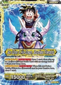 Son Gohan // Son Gohan & Hire-Dragon, Boundless Friendship - Vermilion Bloodline - Dragon Ball Super: Masters card