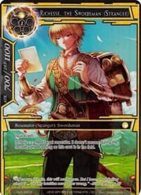 Richesse, the Swordsman (Stranger) (Full Art) - Alice Origin IV: Prologue of Attoractia - Force of Will card