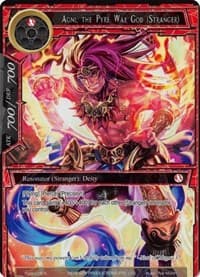 Agni, the Pyre War God (Stranger) (Full Art) - Alice Origin IV: Prologue of Attoractia - Force of Will card