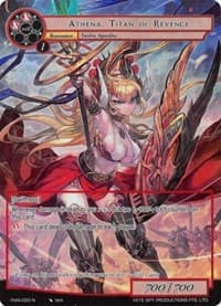 Athena, Titan of Revenge (Full Art) - Alice Origin IV: Prologue of Attoractia - Force of Will card