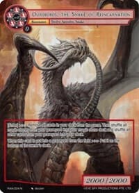 Ouroboros, the Snake of Reincarnation (Full Art) - Alice Origin IV: Prologue of Attoractia - Force of Will card