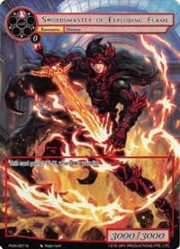 Swordsmaster of Exploding Flame (Full Art) - Alice Origin IV: Prologue of Attoractia - Force of Will card