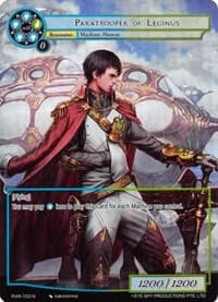Paratrooper of Leginus (Full Art) - Alice Origin IV: Prologue of Attoractia - Force of Will card
