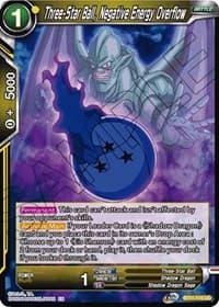 Three-Star Ball, Negative Energy Overflow - Vermilion Bloodline - Dragon Ball Super: Masters card