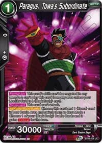 Paragus, Towa's Subordinate - Vermilion Bloodline - Dragon Ball Super: Masters card