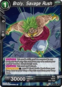 Broly, Savage Rush - Vermilion Bloodline - Dragon Ball Super: Masters card