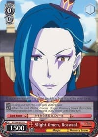 Slight Omen, Roswaal - Re:ZERO Memory Snow - Weiss Schwarz card