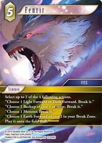 Fenrir - Opus XII - Final Fantasy TCG card