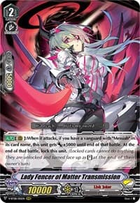 Lady Fencer of Matter Transmission - V-BT08: Silverdust Blaze - Cardfight Vanguard card