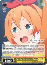 Aim for New York? Petra - Re:ZERO Memory Snow - Weiss Schwarz card