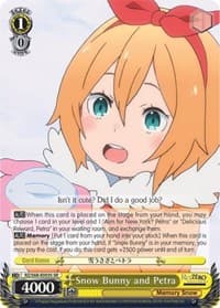 Snow Bunny and Petra (SR) - Re:ZERO Memory Snow - Weiss Schwarz card