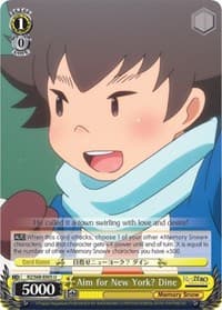 Aim for New York? Dine - Re:ZERO Memory Snow - Weiss Schwarz card