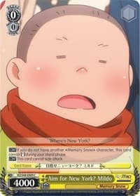 Aim for New York? Mildo - Re:ZERO Memory Snow - Weiss Schwarz card