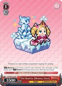 Dot Beatrice [Memory Snow] - Re:ZERO Memory Snow - Weiss Schwarz card