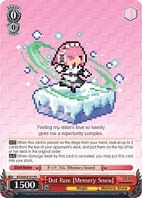 Dot Ram [Memory Snow] - Re:ZERO Memory Snow - Weiss Schwarz card