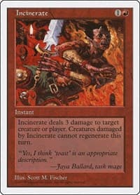 Incinerate - Fifth Edition - Magic: The Gathering card