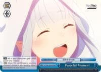 Peaceful Moment (RRR) - Re:ZERO Memory Snow - Weiss Schwarz card