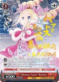 "Memory Snow" Beatrice (SP) - Re:ZERO Memory Snow - Weiss Schwarz card