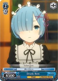 Drunk Rem - Re:ZERO Memory Snow - Weiss Schwarz card