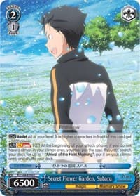 Secret Flower Garden, Subaru - Re:ZERO Memory Snow - Weiss Schwarz card