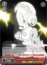 Unexpectedly Low Rating, Ram - Re:ZERO Memory Snow - Weiss Schwarz card