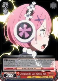 Unexpectedly Low Rating, Ram (SR) - Re:ZERO Memory Snow - Weiss Schwarz card