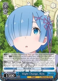 Slight Change, Rem - Re:ZERO Memory Snow - Weiss Schwarz card